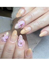 春のフラワーネイル