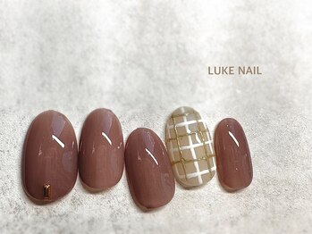ルークネイル 恵比寿店(LUKE NAIL)/ニュアンスミラーチェック 夏秋