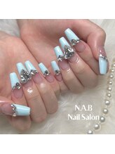 エヌエービー(N.A.B.)/水色フレンチ