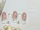 グラデーションフレンチネイル