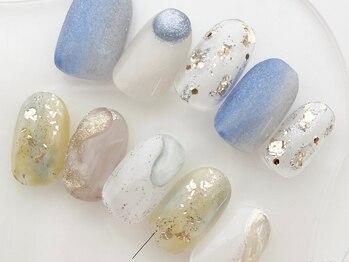 アテナ(ATENA)の写真/《定額キャンペーンシンプルコース¥5990～》定額ネイルは季節や最新トレンドに合わせたデザインをご用意♪