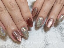 ハイネイル 池袋(Hi nail)/秋の宝石きらきらネイル