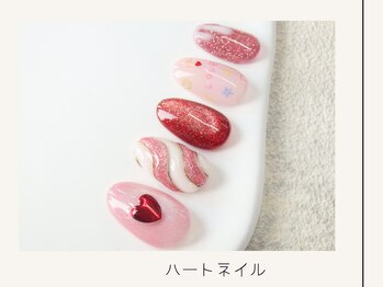 プレンティー 北千住西口店(plenty)/ラブリーハートネイル