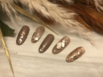 ステラ(private nailroom STELLA)/ブラウンニュアンスnail