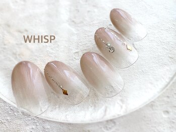 ウィスプ(WHISP)/クリアネイル塗りかけ