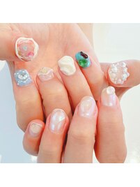 ぷっくりネイル