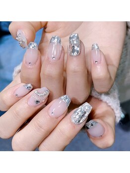 クイーンズビューティーサロン 新宿本店(Queen's beauty salon)/チップ長さ出しアートやり放題