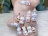 キャンペーン中・チップ長さ出しデザインアート4本やり放題+990円パーツ２つ