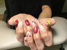 【程よく個性派推しネイル★ア-ト6本】3D特殊◎持込画像◎￥11000