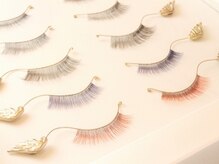 カラーエクステ20本￥2200♪／マツエク