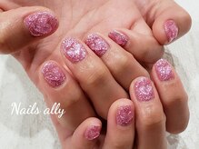 ネイルズアリー 立川店(Nails ally)/ぷっくり×ハート×韓国ネイル