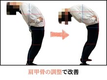 楽美身/肩甲骨の調整で姿勢も整える