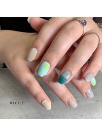 夏色ポップアートネイル