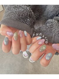 お花ネイル