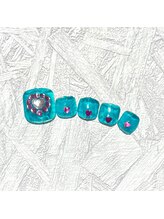 ネイルサロン ロゼプリュム/フットシンプルデザイン