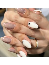 バレンタインネイル