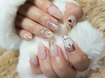 シュガーネイル(sugar nail)/3Dクリスマスネイル