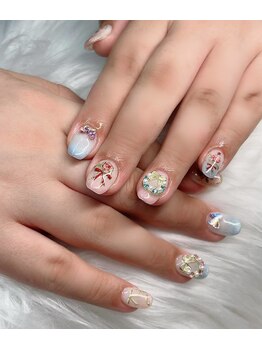 ヘブン ネイル 鶯谷(HEAVEN Nail)/フェミニンネイル