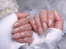 ガーリー/韓国/ちゅるんネイル