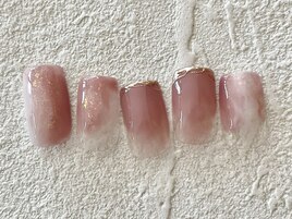 ピンク×フレークニュアンス
