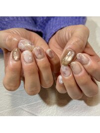 水彩ニュアンスネイル