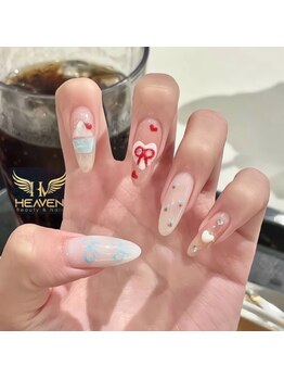 ヘブン ネイル 鶯谷(HEAVEN Nail)/個性的でゴージャスなデザイン