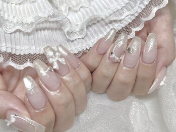 モカ 心斎橋(moca by Lee)/【Aina】リボンネイル