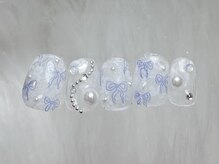 ネイルメゾン 渋谷店(NAIL MAISON)/リボンチェーンパール¥7500