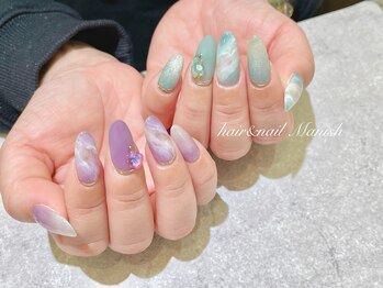 マニッシュ(Manish)/長さ出し10本/天然石/マグネット