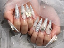 ロングネイル～モチーフネイルまで得意です♪ スカルプ/長さだし