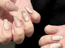 ヌル ネイル 堀江(NURU NAIL HORIE)/大人オフィスシンプルネイル☆