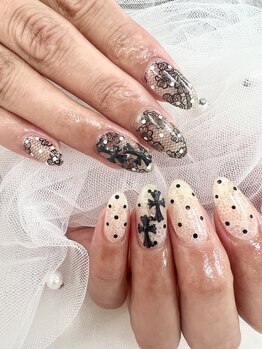 サロン ド ラグジュの写真/憧れのロングネイルを叶える！チップで長さだし＆つけ放題♪