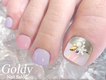 ネイルサロン ゴールディ(NAIL SALON GOLDY)/FOOT華やかコース