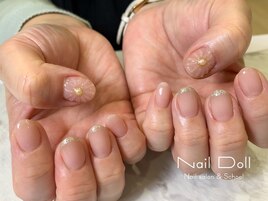 ぷっくりお花ネイル