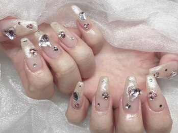 モカ 心斎橋(moca by Lee)/【Aina】キラキラネイル