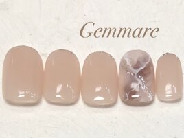 ワンポイントニュアンスネイル