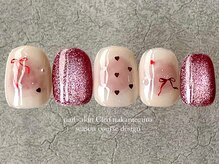 クレオ 中目黒店(Cleo)/【1月】ハートリボンネイル