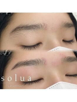 ソルア 上本町(solua)の写真/男性のお客様も大歓迎♪眉ワックス脱毛(初回)￥4000☆経験豊富なスタッフが黄金比の美眉を実現！