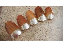 オープンジョー(open-jaw)/ミラーフレンチネイル-サンプル-