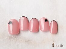 アイネイルズ 横浜EAST店(I-nails)/ブラックスキニーフレンチネイル