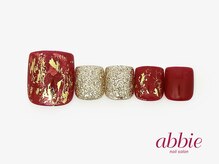 ネイルサロンアビー 北千住店(abbie)/レッドゴールド ¥9548