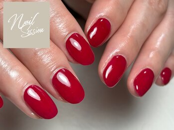 ネイルセッション(nail session)/ワンカラーといえば赤☆
