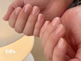 ネイルケア＋透明マニキュア