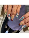 花柄アートネイル