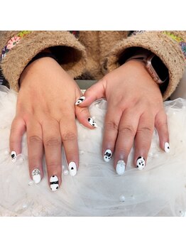 ラネイルパンダ 鶴見(La nail Panda)/パンダ手書き