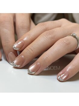 ノエム ネイルサロン(NOEM)/マグネット ガラスフレンチ