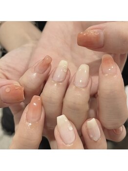 メル バイ ウィリートーキョー(MELL by wellytokyo)/持ち込み 桃ネイル 渋谷