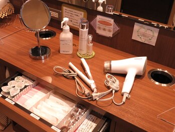 エクスパンススパ 銀座中央通り店(Expanse..SPA)/アメニティも揃っています