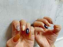 モグネイル(Mogunail)/9.10月定額A ツイードネイル