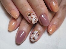 ミーナネイル(miinanail)/べっ甲ネイル